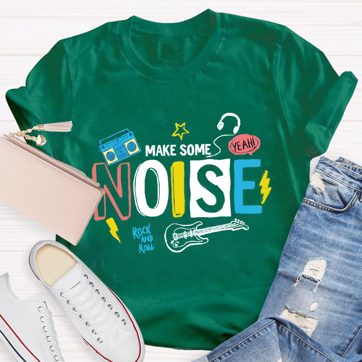 Make Some Noise Music Teacher T-Shirt