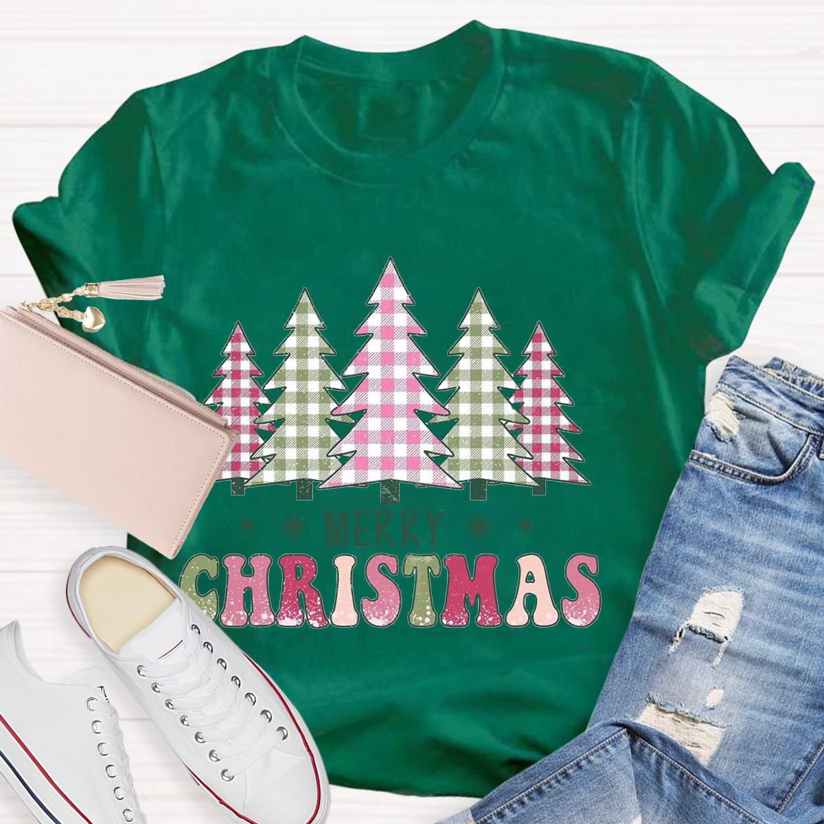 Coquette Merry Christmas Tree T-Shirt