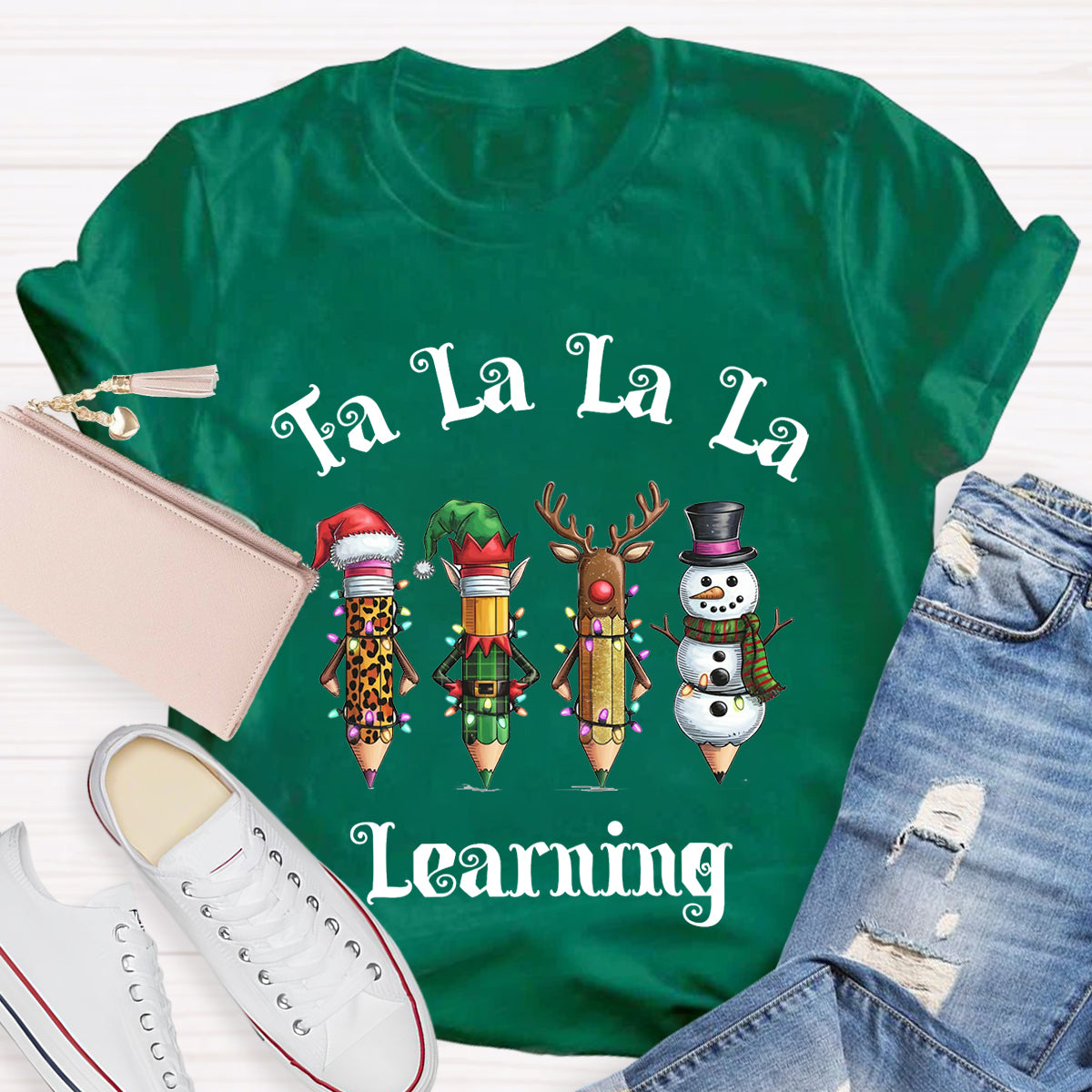 Christmas Pencil Learning T-Shirt