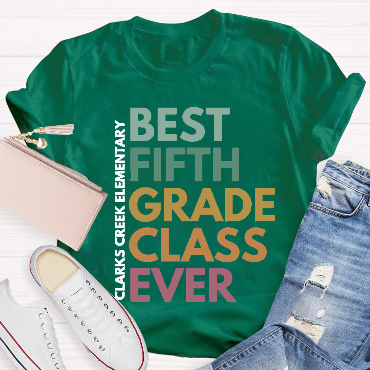 Personalized Grade And School Name  Best ClassT-Shirt