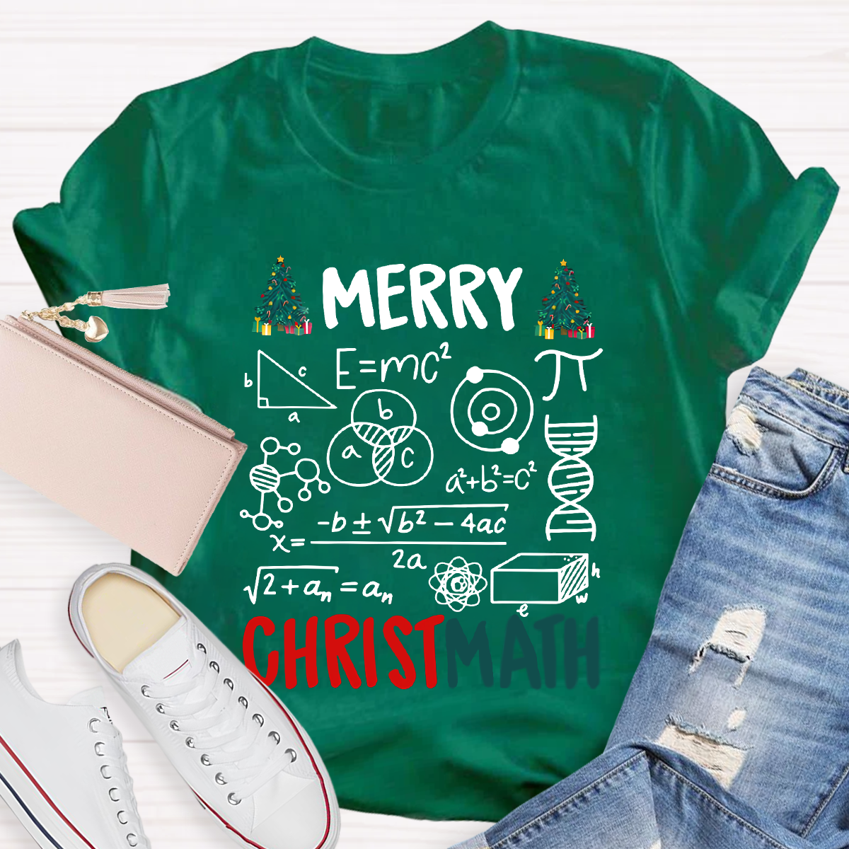 Merry Christmath Math Teacher T-Shirt