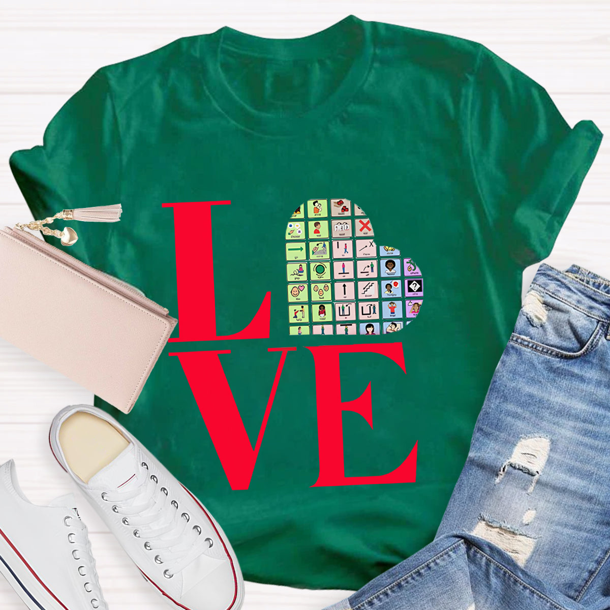 Valentine's AAC for Speech Therapist Teacher T-Shirt