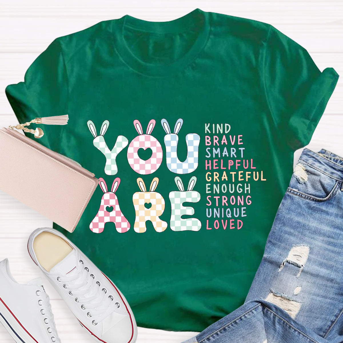 Easter You Are Kind Smart Teacher T-Shirt