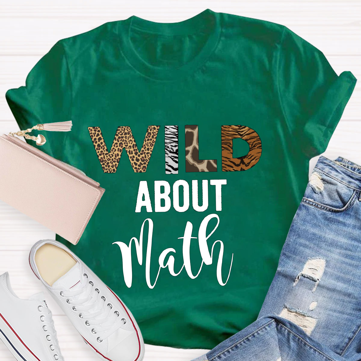 Wild About Math Teacher T-Shirt