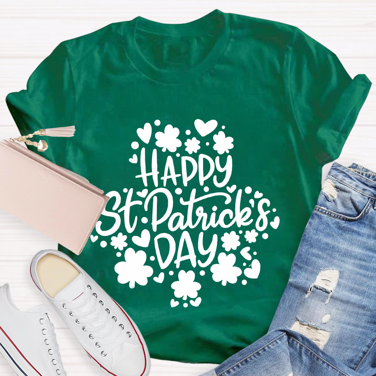 Happy St Patrick's Day Shamrock T-Shirt