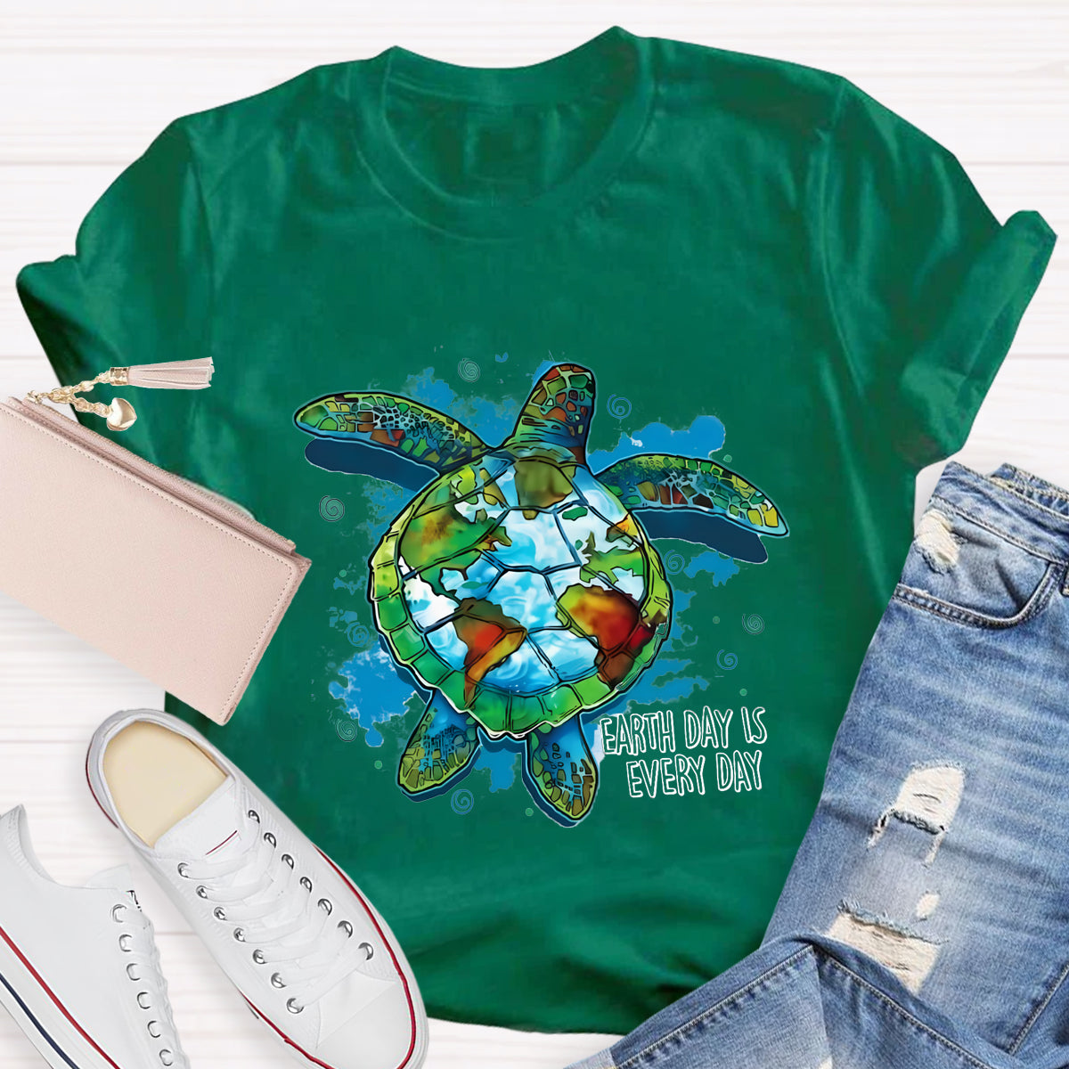 Earth Day Is Every Day Save Turtle T-Shirt