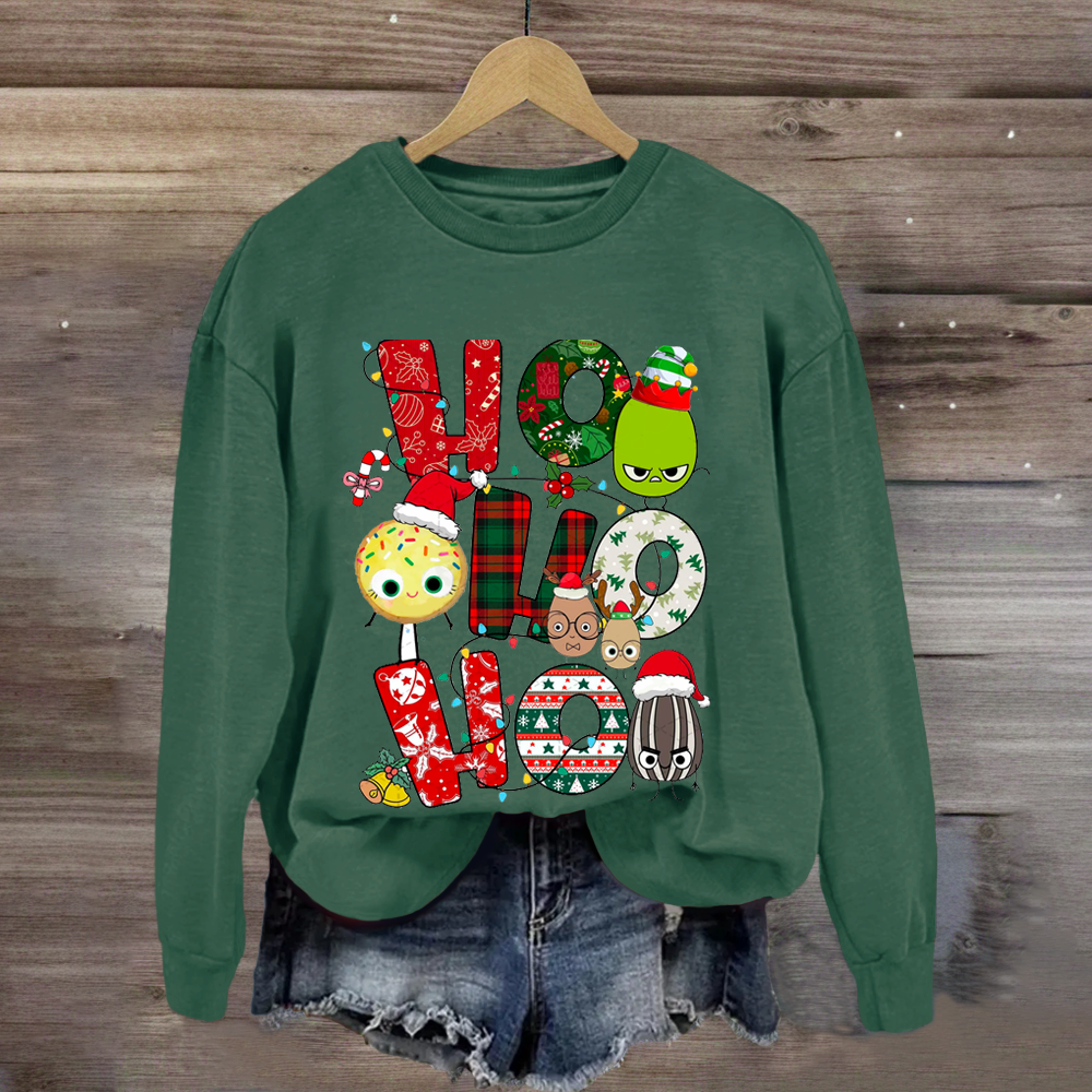 Children's Books Characters Ho Ho Ho Christmas Sweatshirt