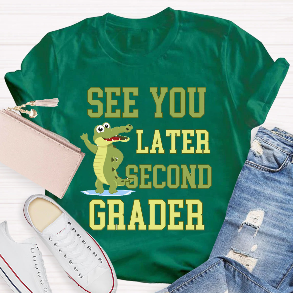 Personalized Grade See You Later Second Grader Teacher T-Shirt