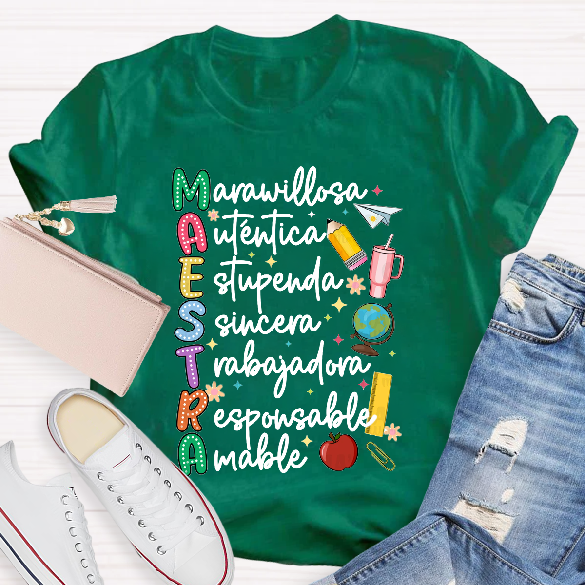 Maestra Dual Language Teacher T-Shirt