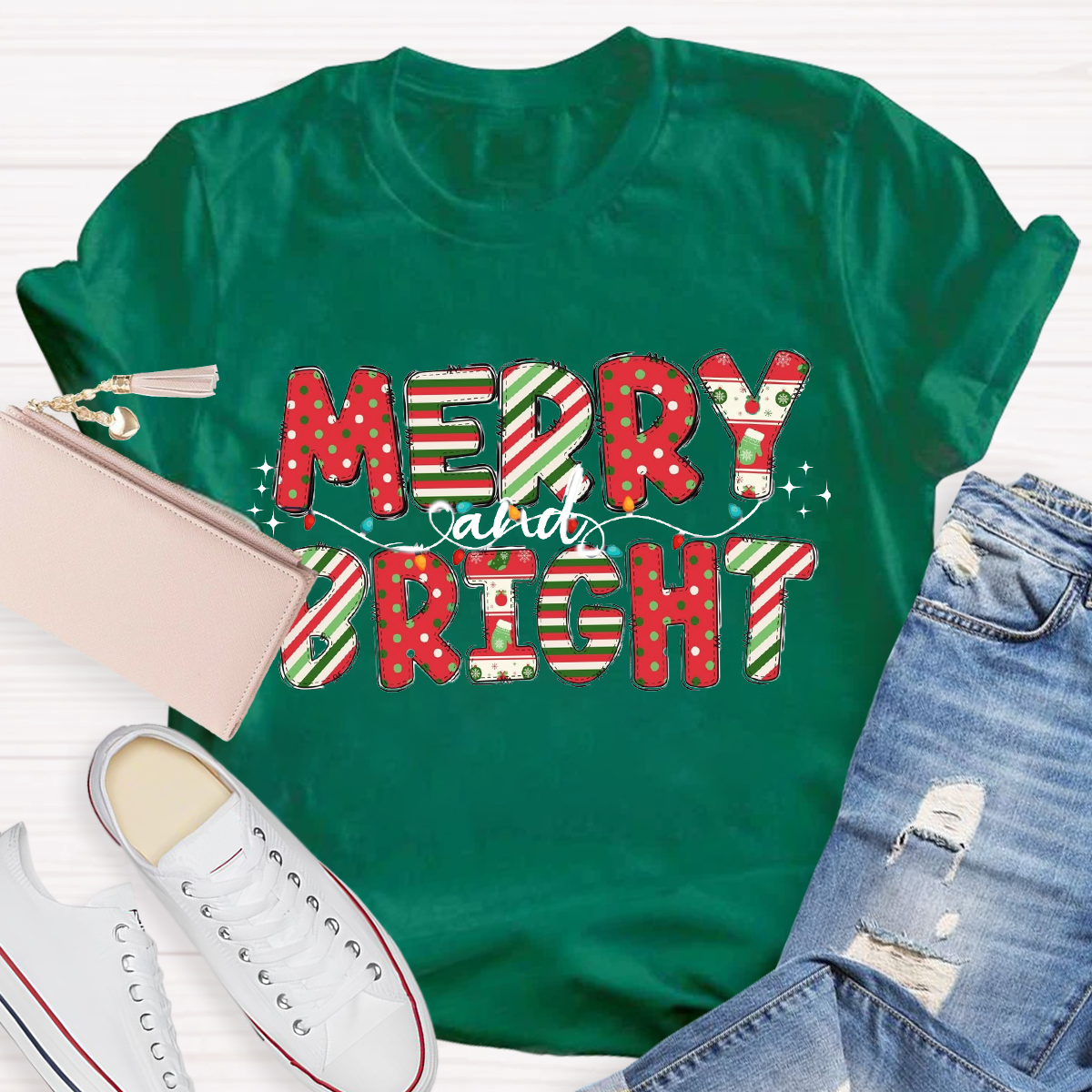 Merry And Bright Dot T-Shirt