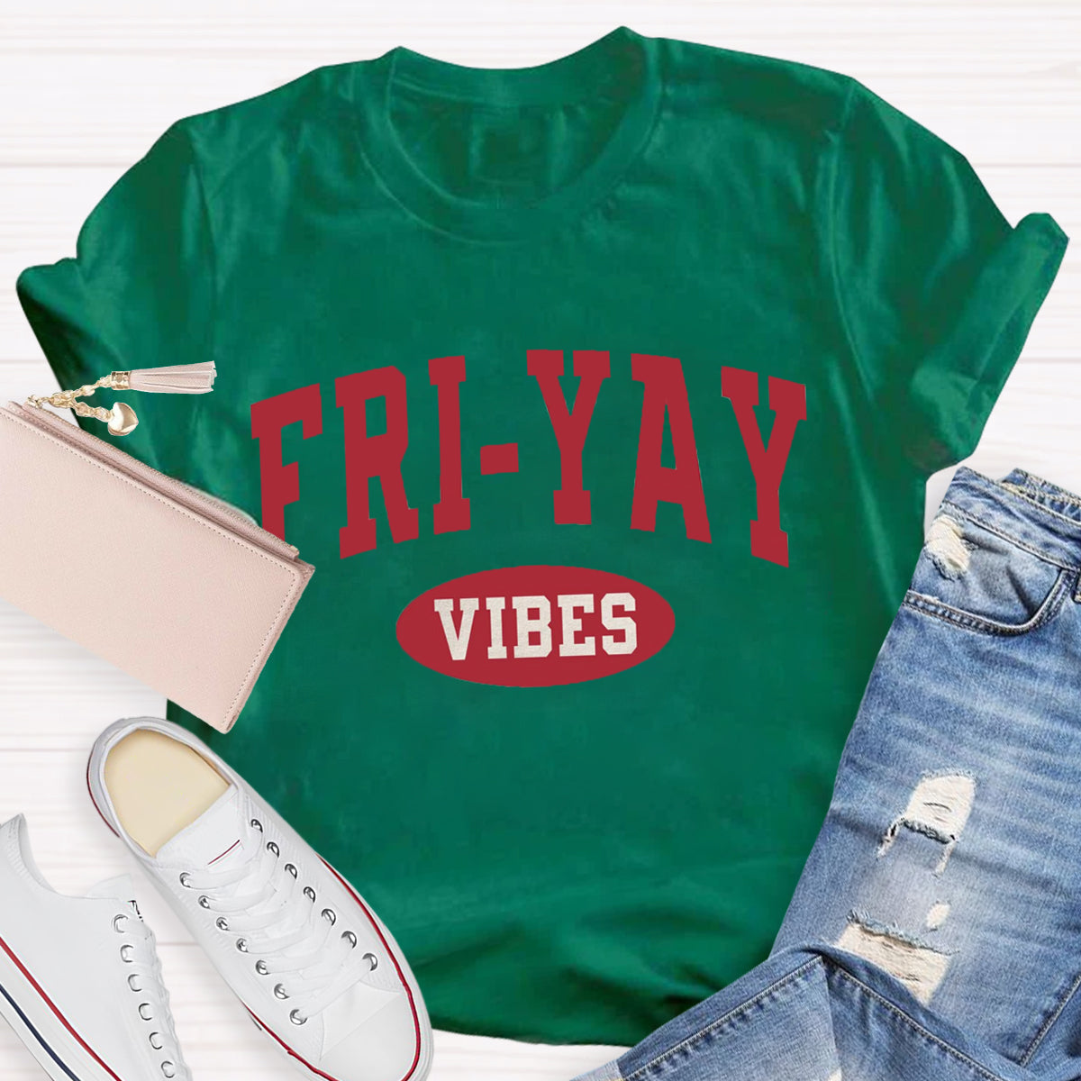 Fri-Yay Vibes Happy Friday T-Shirt