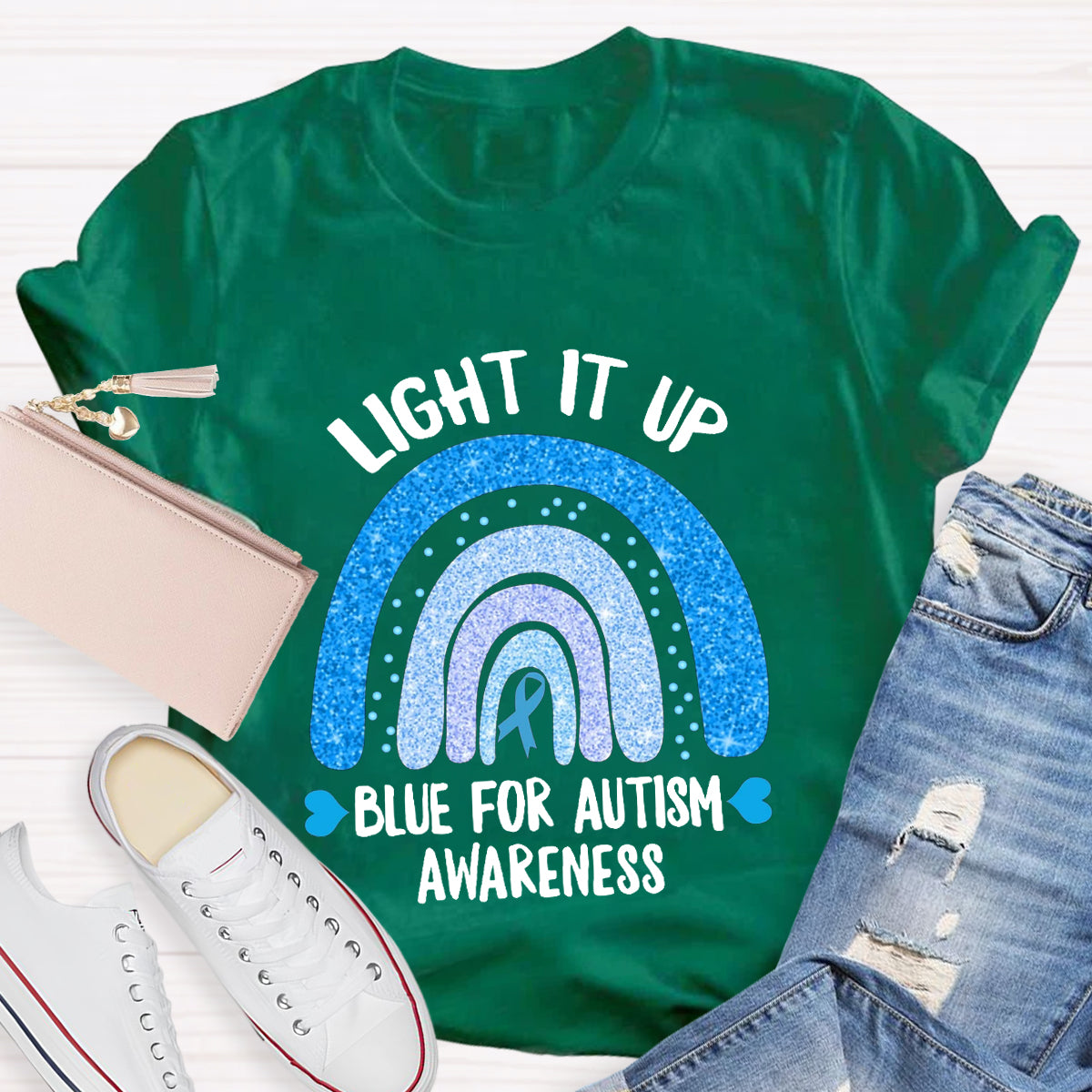 Light It Up Blue For Autism T-Shirt