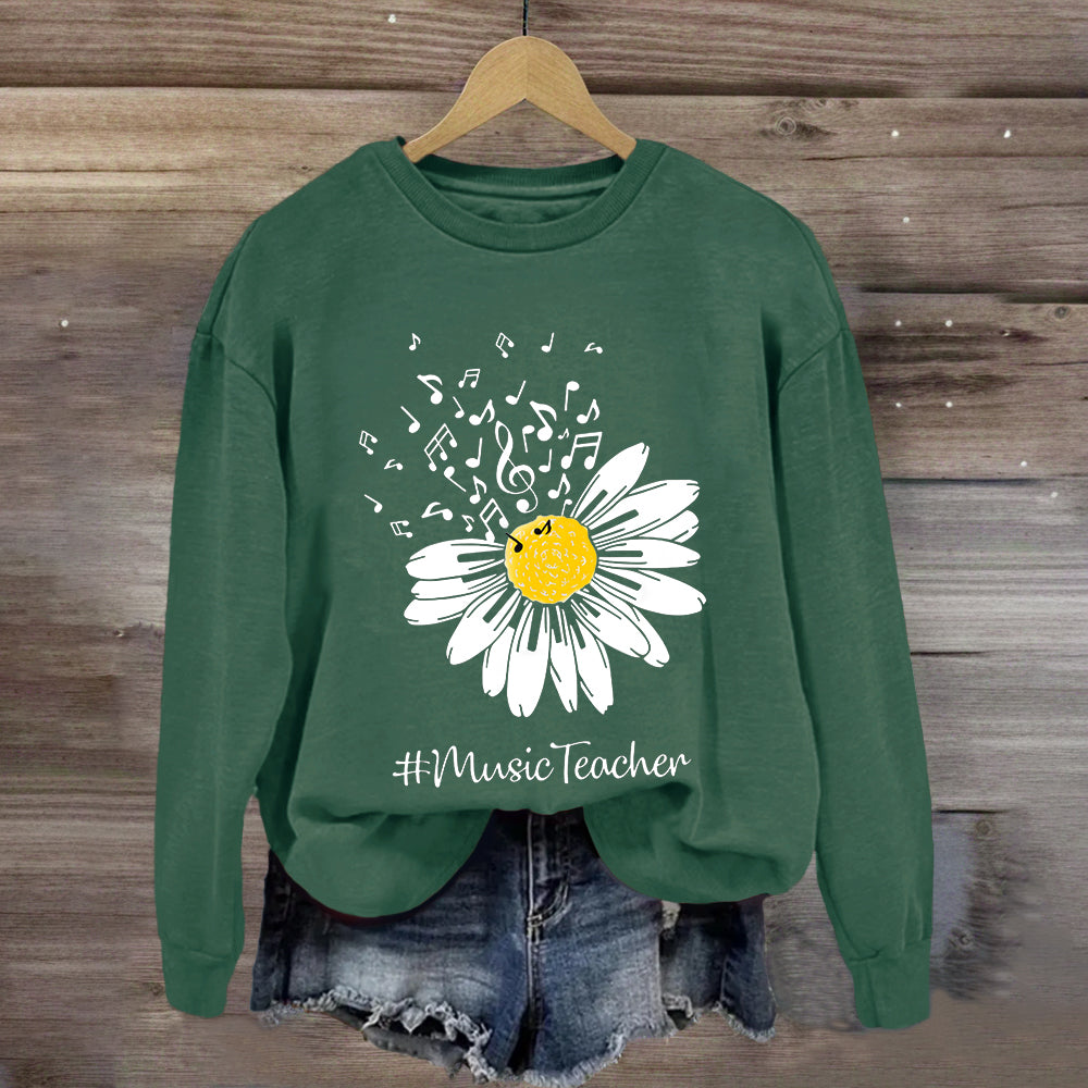 Sunflower Music Teacher Sweatshirt