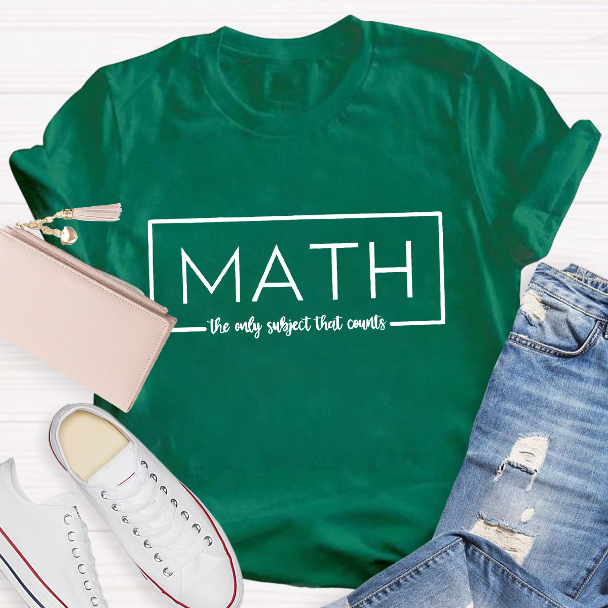 Math The Only Subject That Counts Teacher T-Shirt