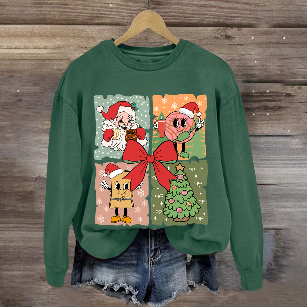 Santa Claus Christmas tree Sweatshirt