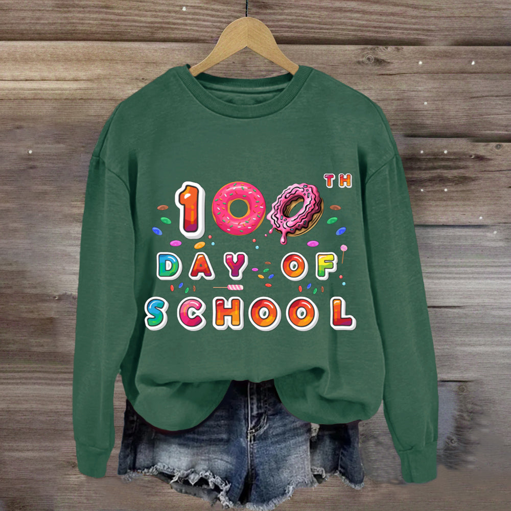 100th Day Of School Donut Sweatshirt