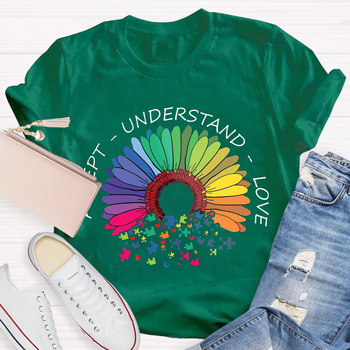 Accept Understand Love Daisy T-Shirt