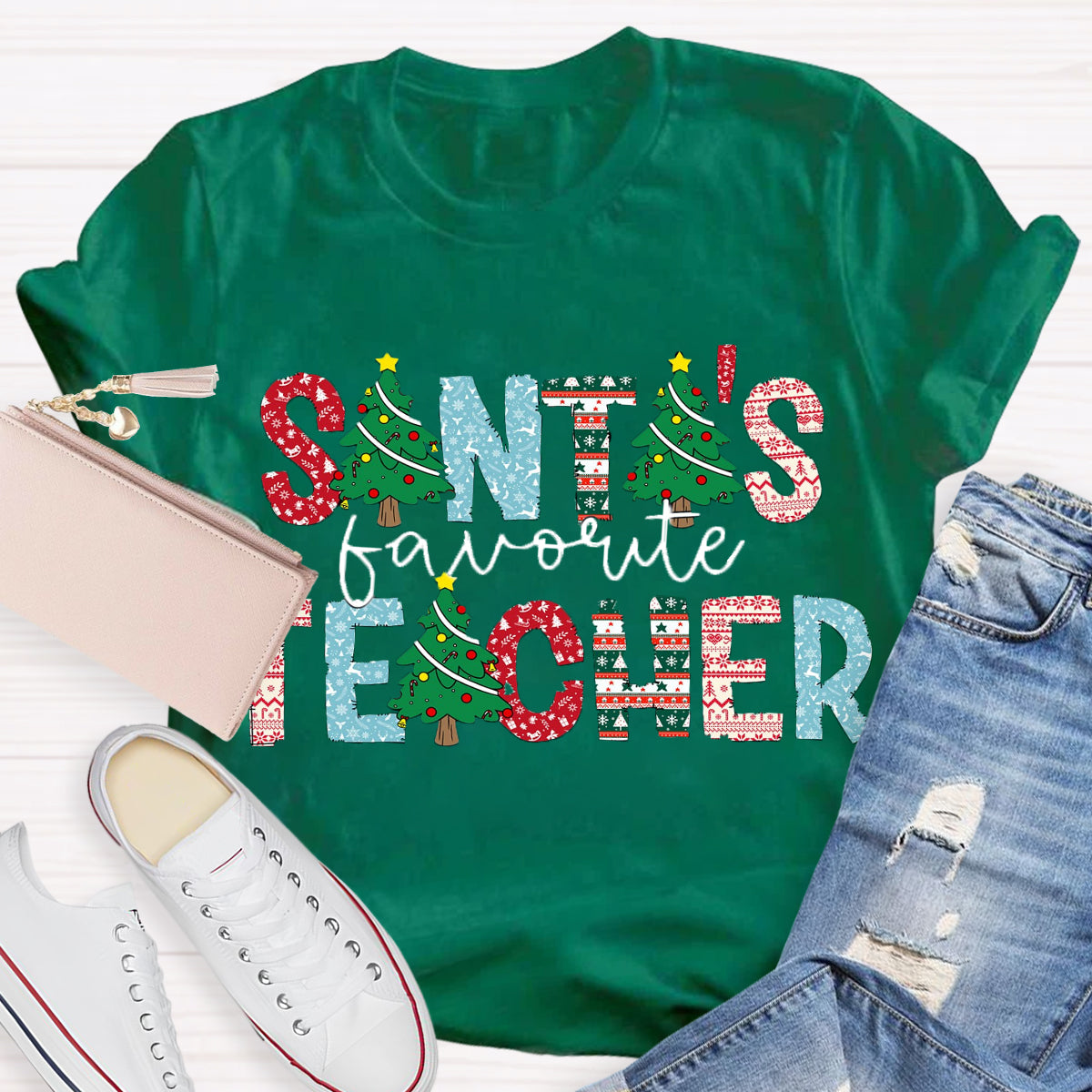 Santa's Favorite Teacher T-Shirt