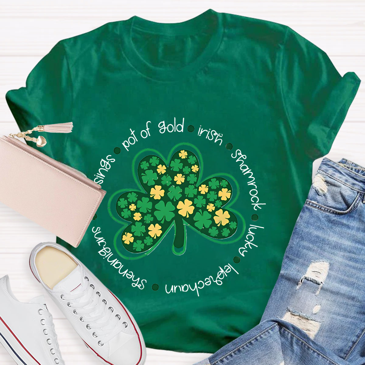 Funny St Patty's Day Shamrock Lucky T-Shirt