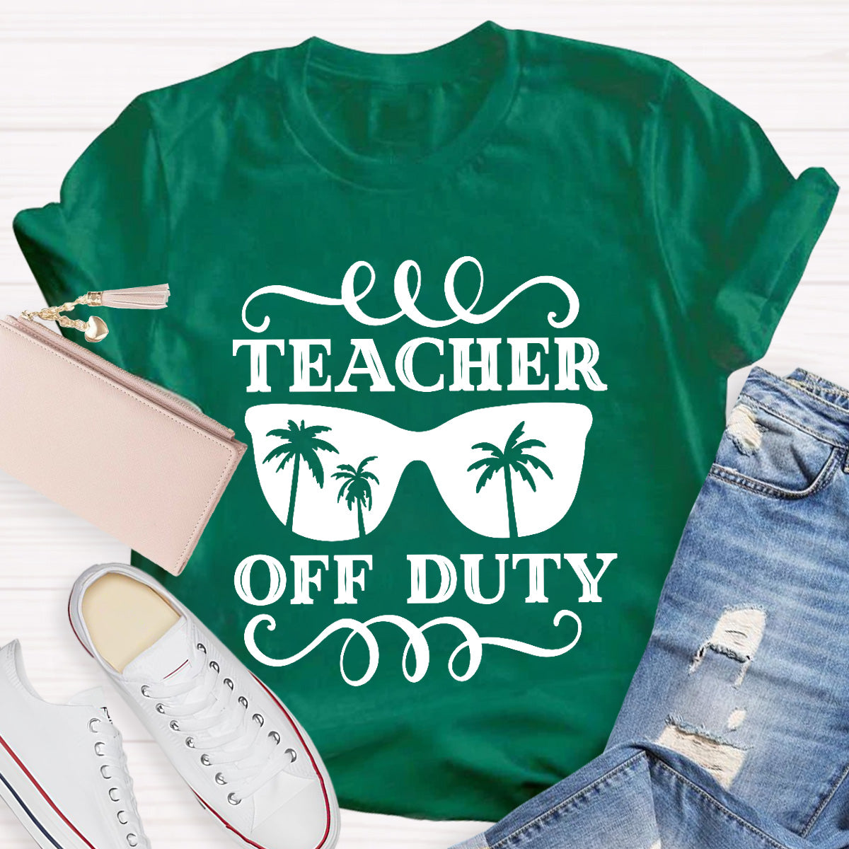 Teacher Off Duty Tree Teacher T-Shirt