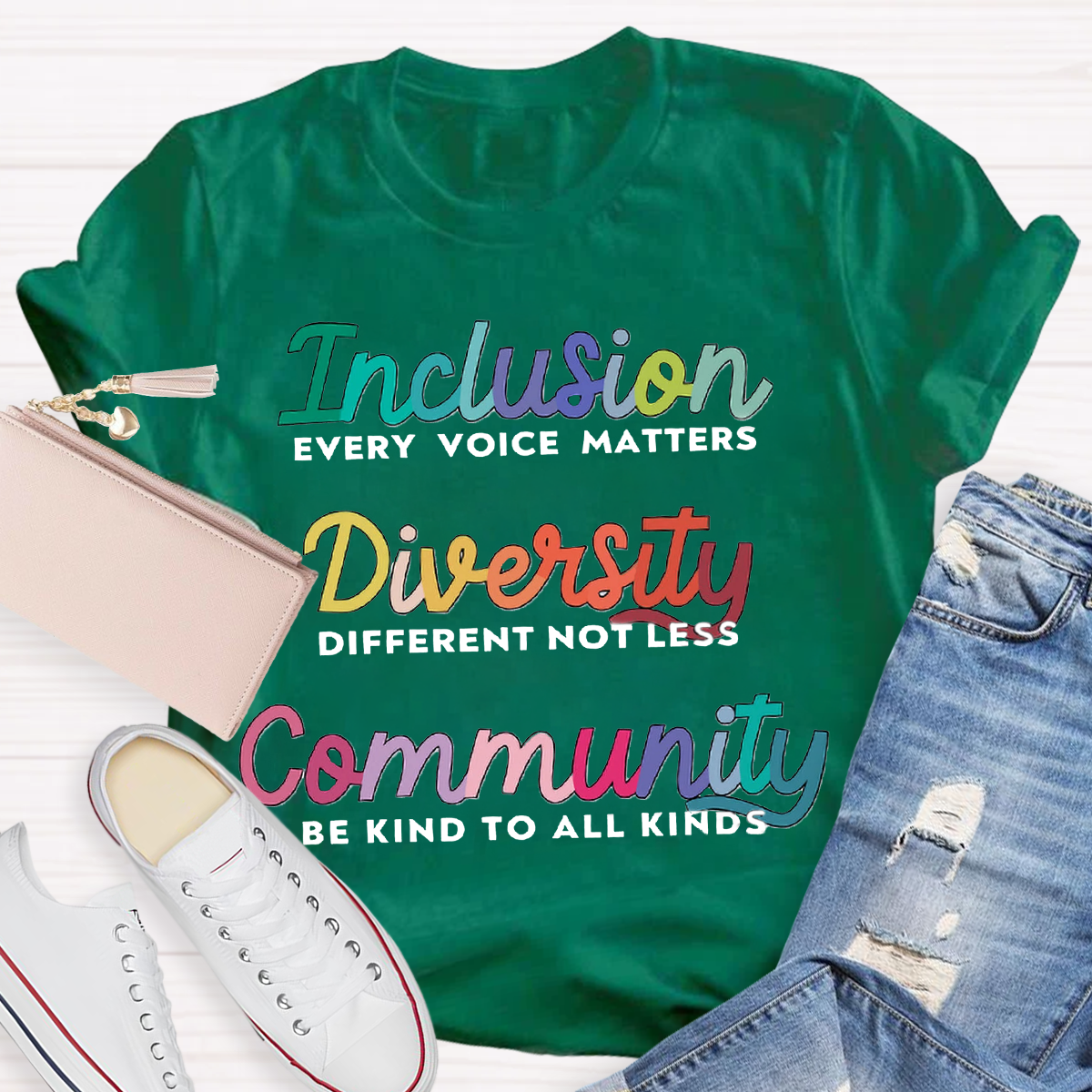 Inclusion Diversity Community Teacher T-Shirt