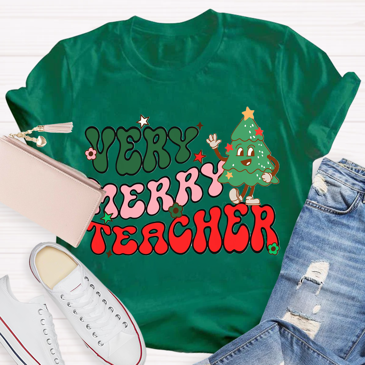 Very Merry Teacher T-Shirt