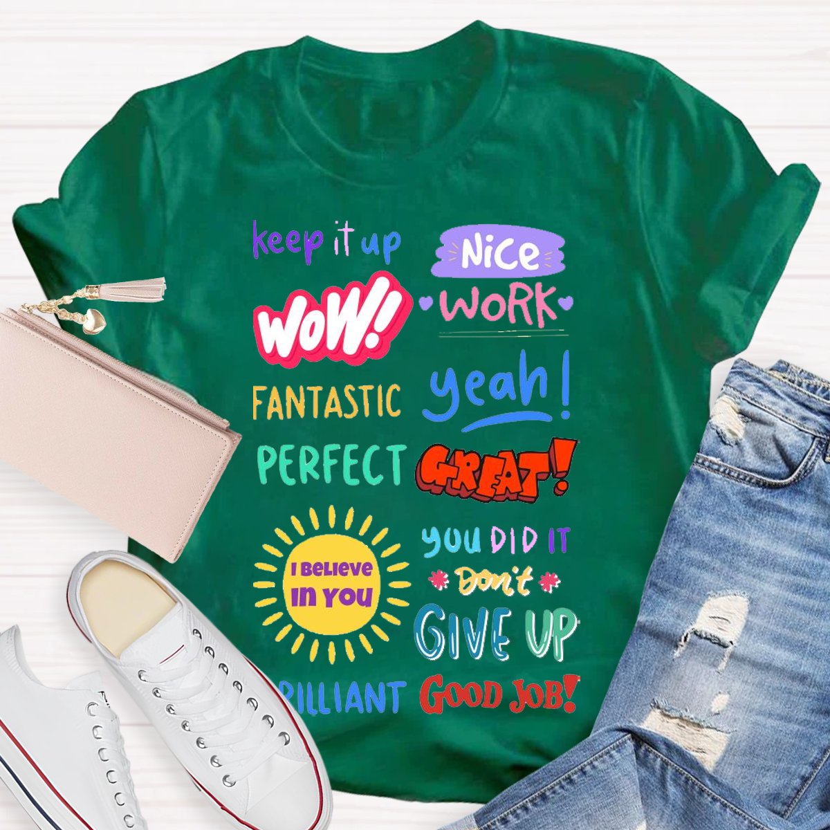 Inspirational Teacher Design Empowering Educators With Style T-shirt