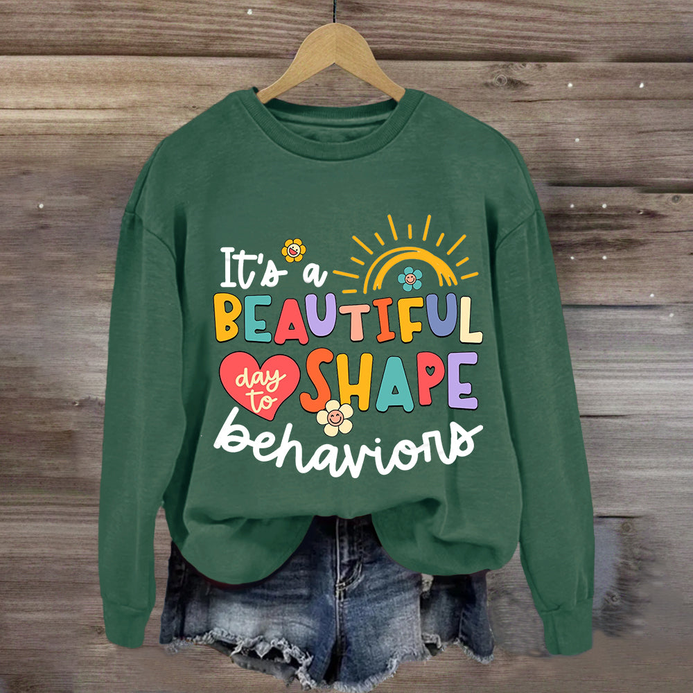 It's A Beautiful Day To Shape Behaviors Sweatshirt