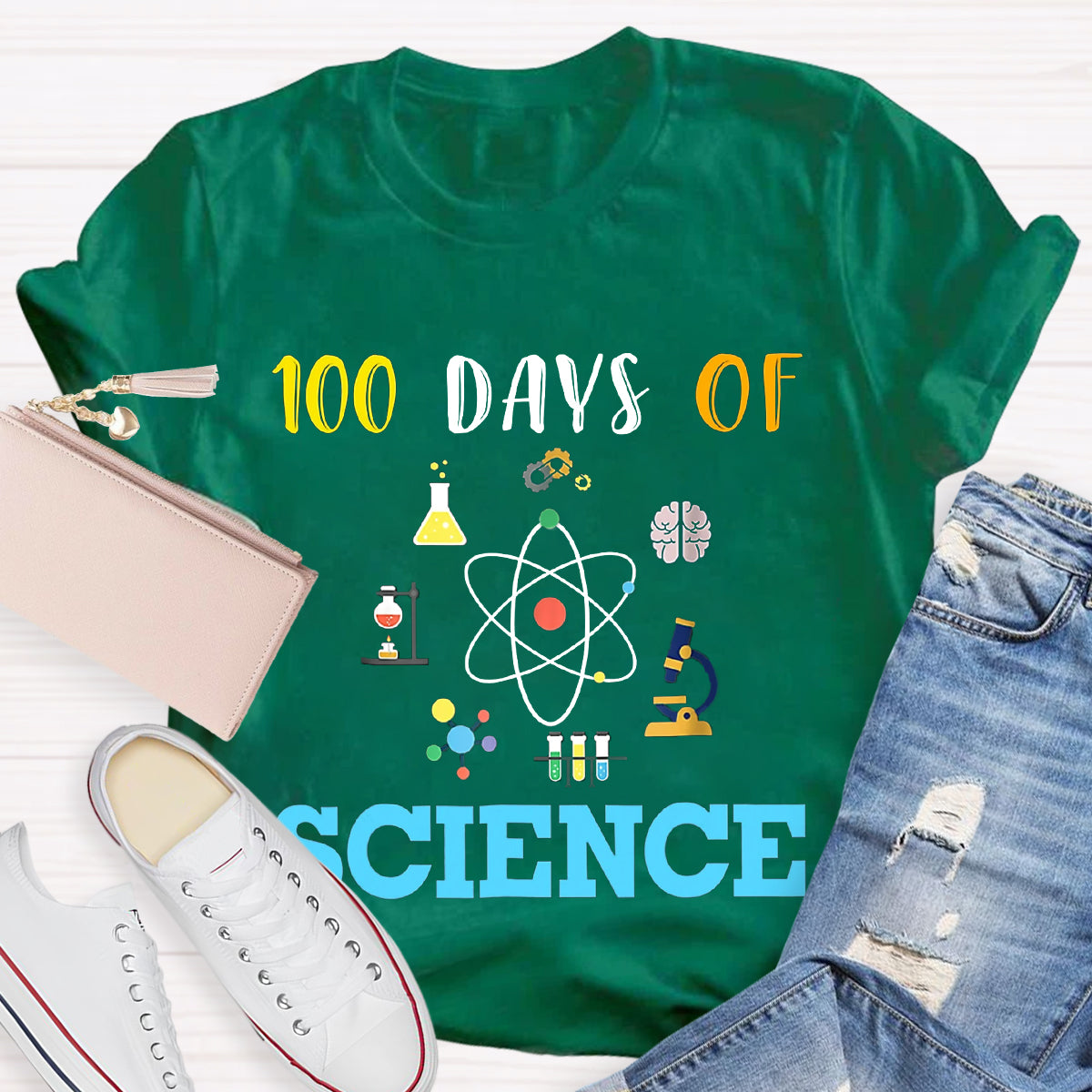 100 Days Of Science Teacher T-Shirt