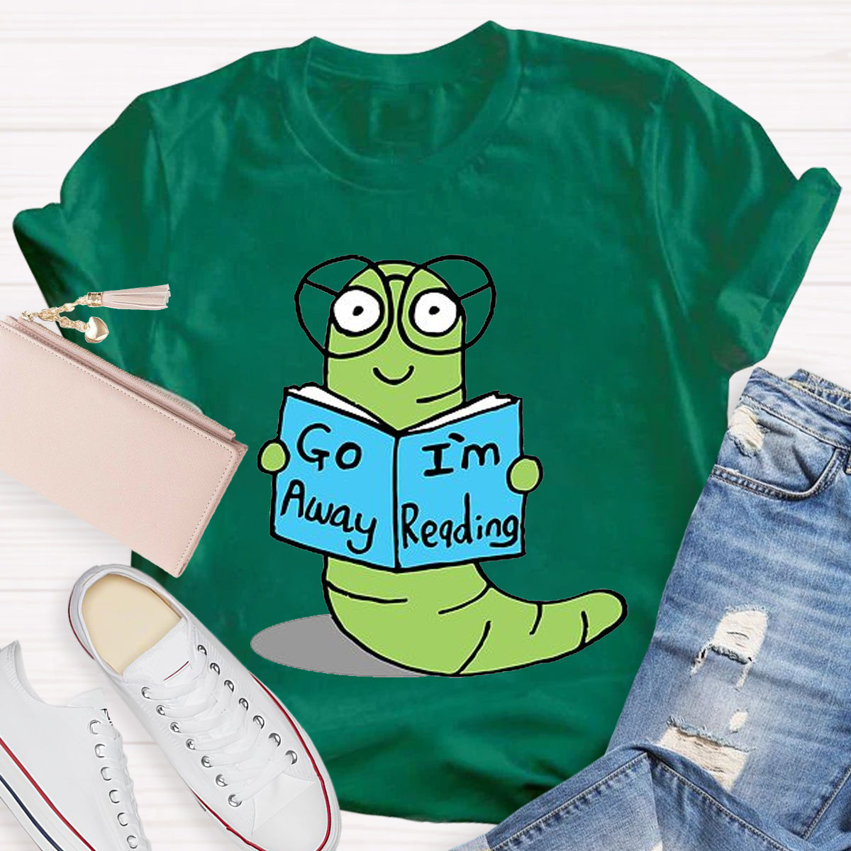 Go Away I'm Reading Teacher T-Shirt