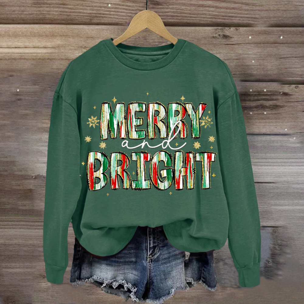 Merry And Bright Christmas Sweatshirt