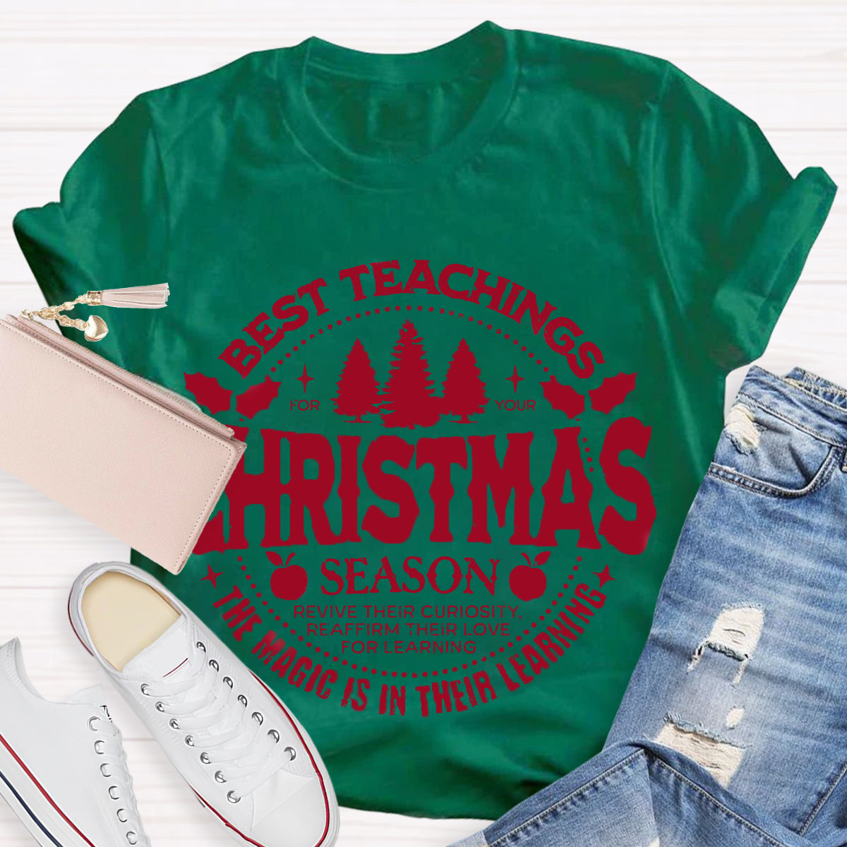 Best Teacher Christmas Season T-Shirt