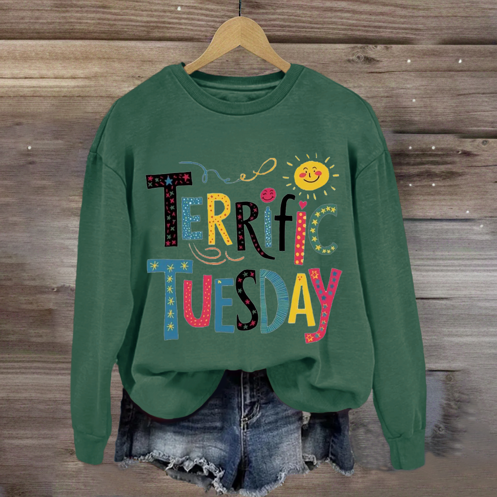 Terrific Tuesday Teacher Sweatshirt