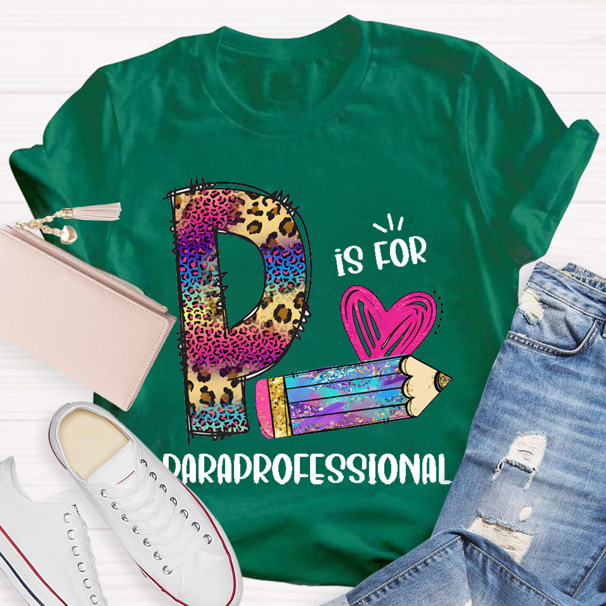 P is For Paraprofessional Teacher T-Shirt