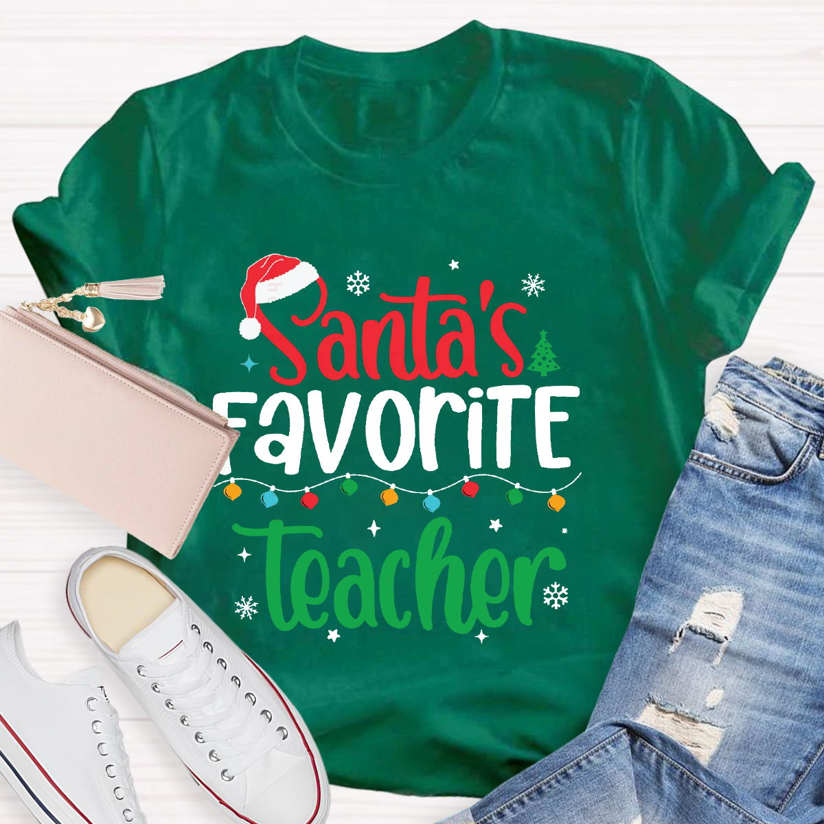 Santa's Favorite Teacher T-Shirt