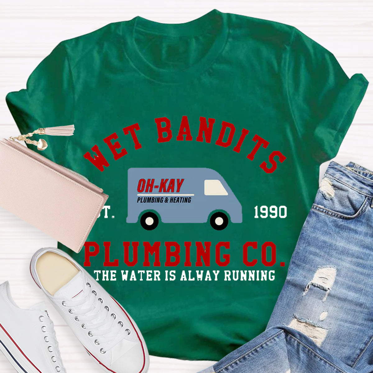 Wet Bandits Plumbing Co Teacher T-Shirt