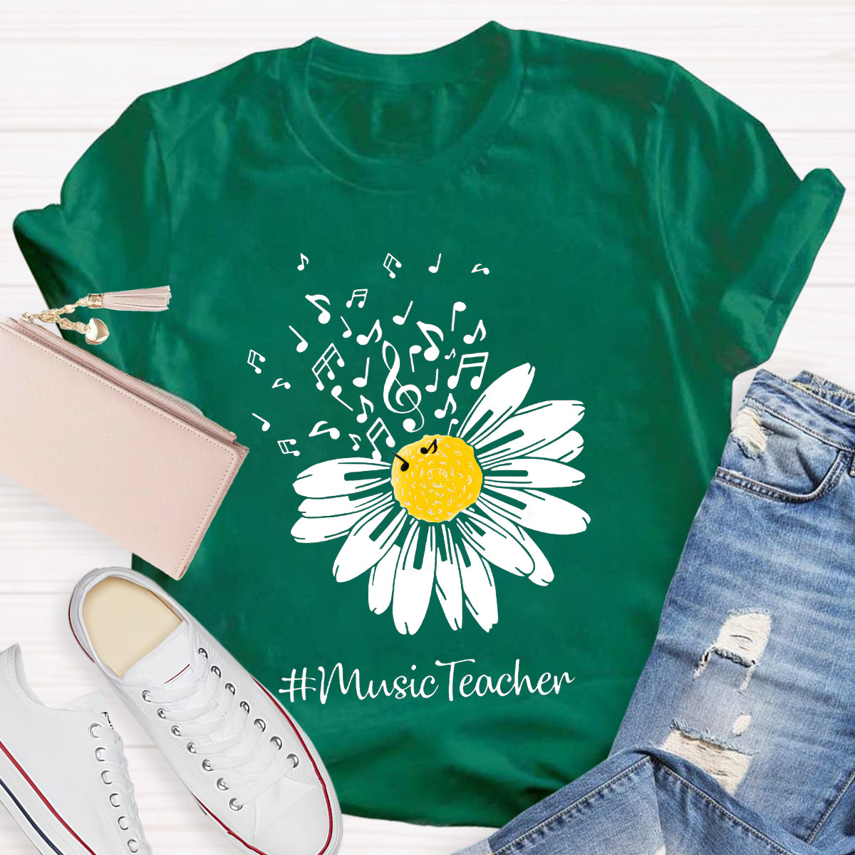 Sunflower Music Teacher T-Shirt