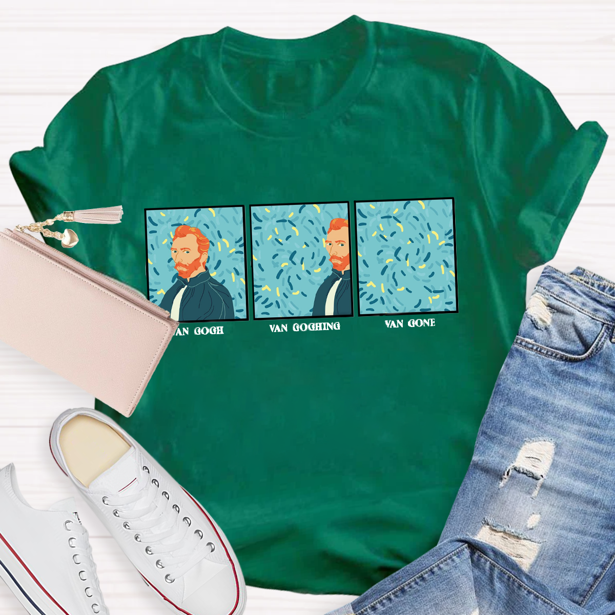 Van Gogh Van Going Van Gone Art Teacher T-Shirt