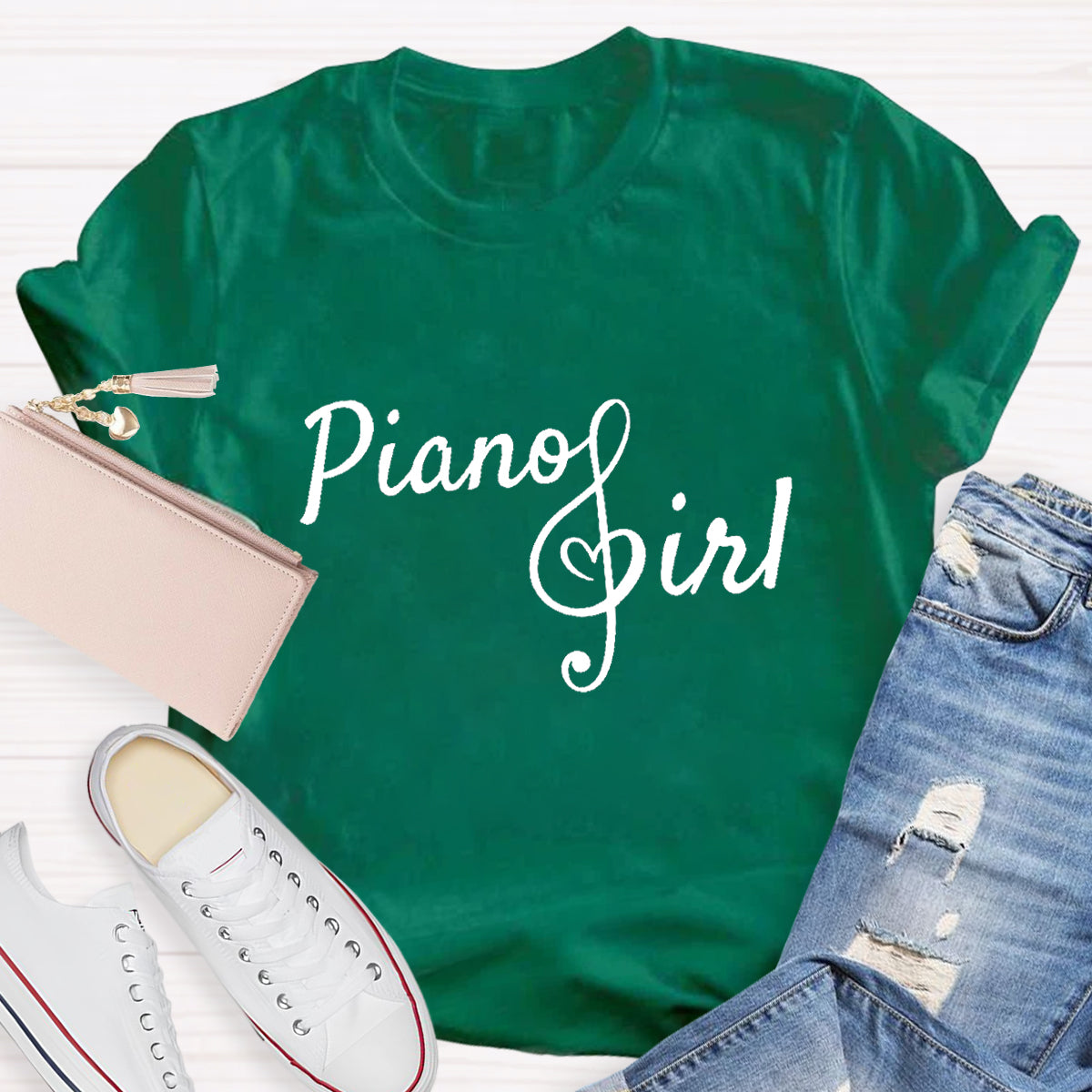 Piano Girl Teacher T-Shirt