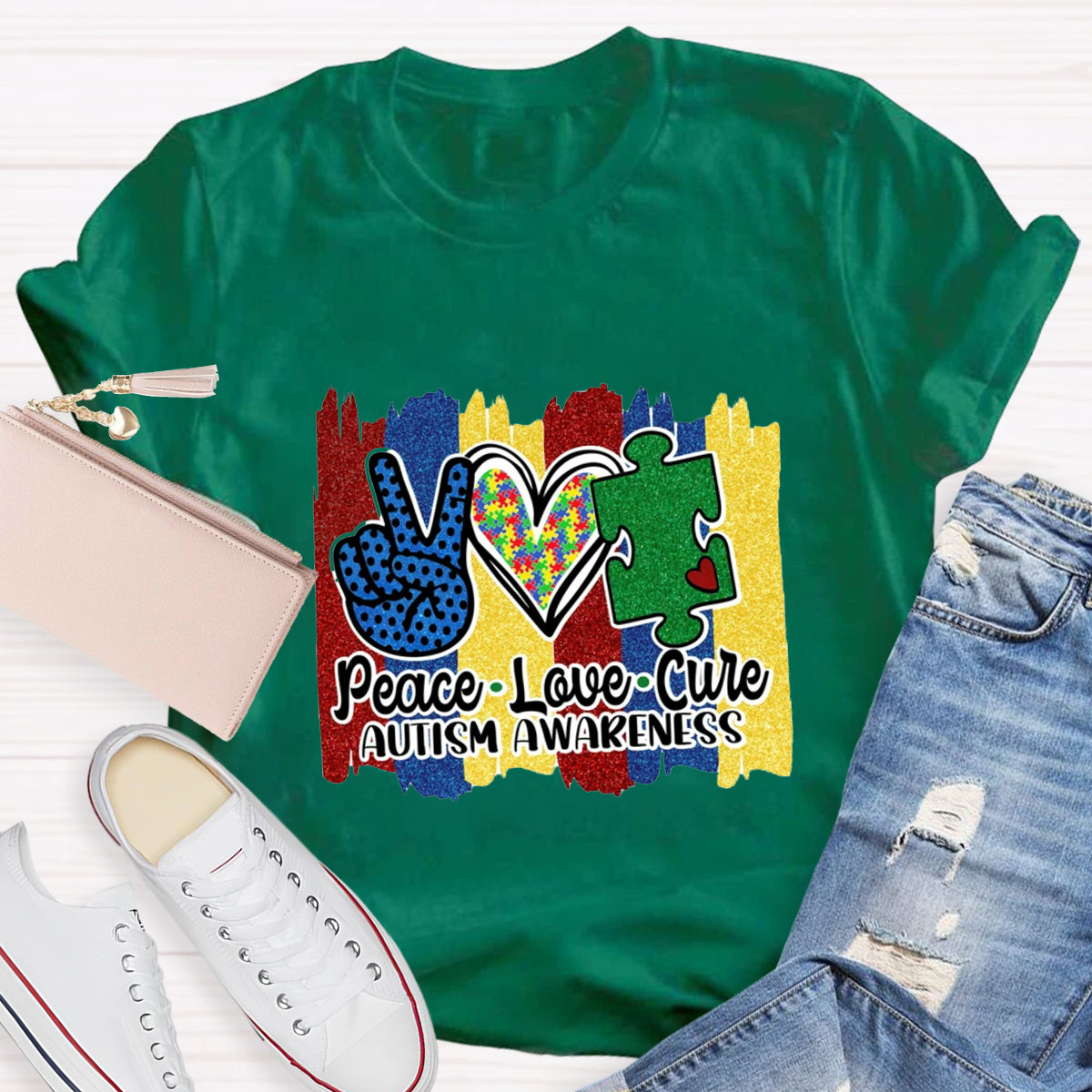 Peace Love Cure T-Shirt