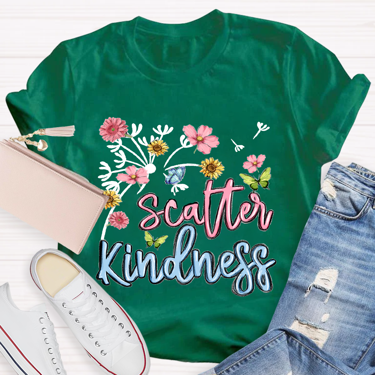 Scatter Kindness Floral T-Shirt