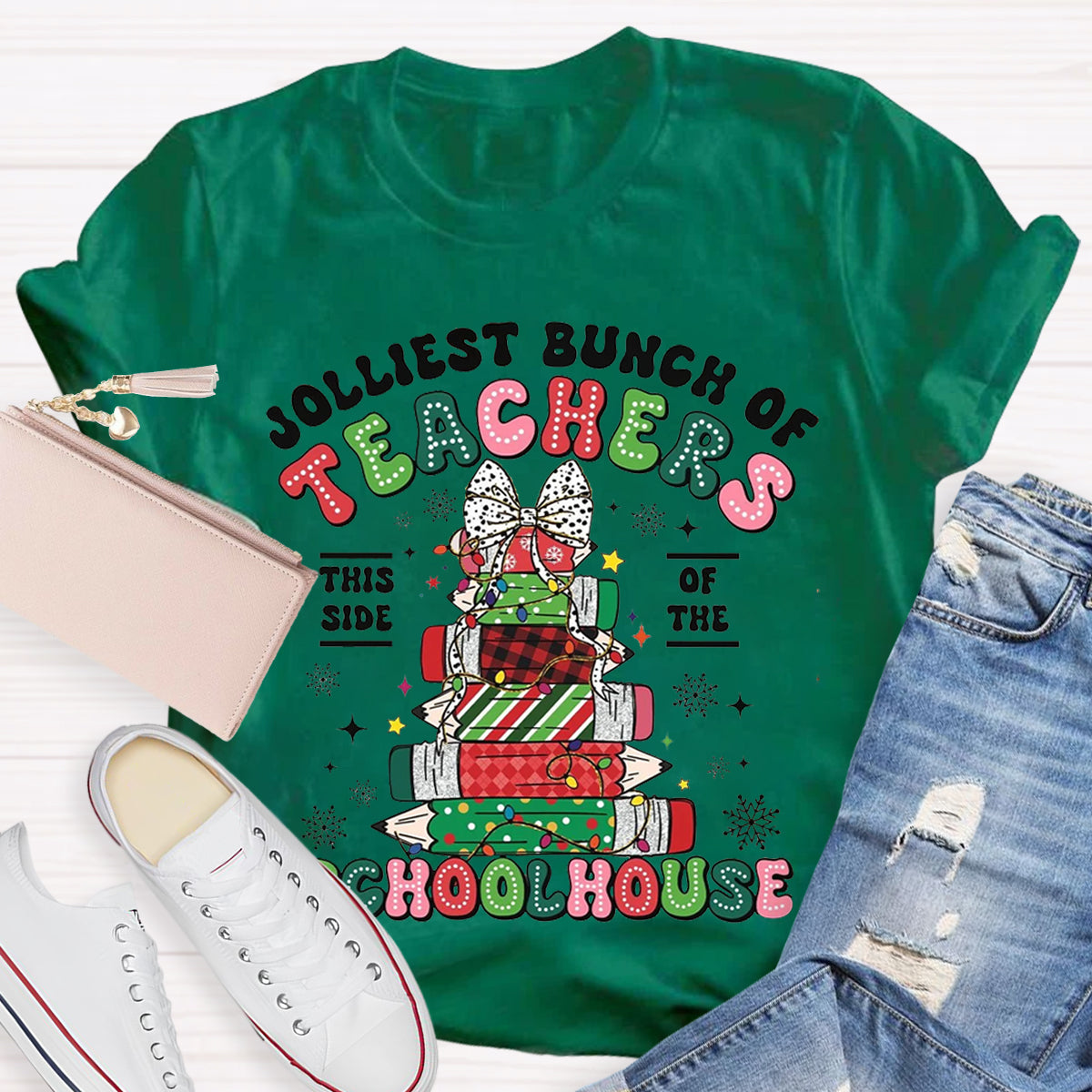 Jolliest Bunch of Teachers Teacher T-Shirt