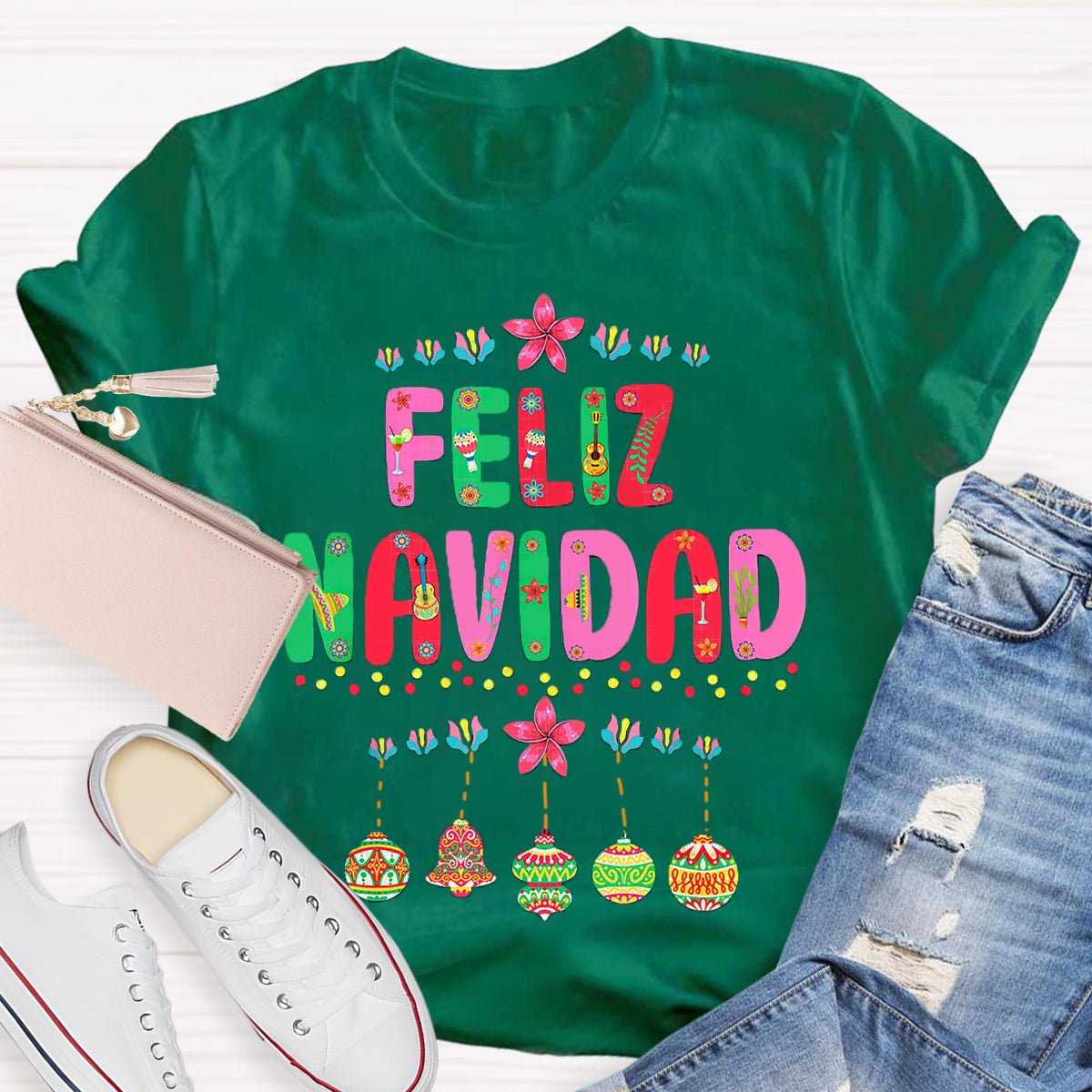 Feliz Navidad Spanish Teacher T-Shirt