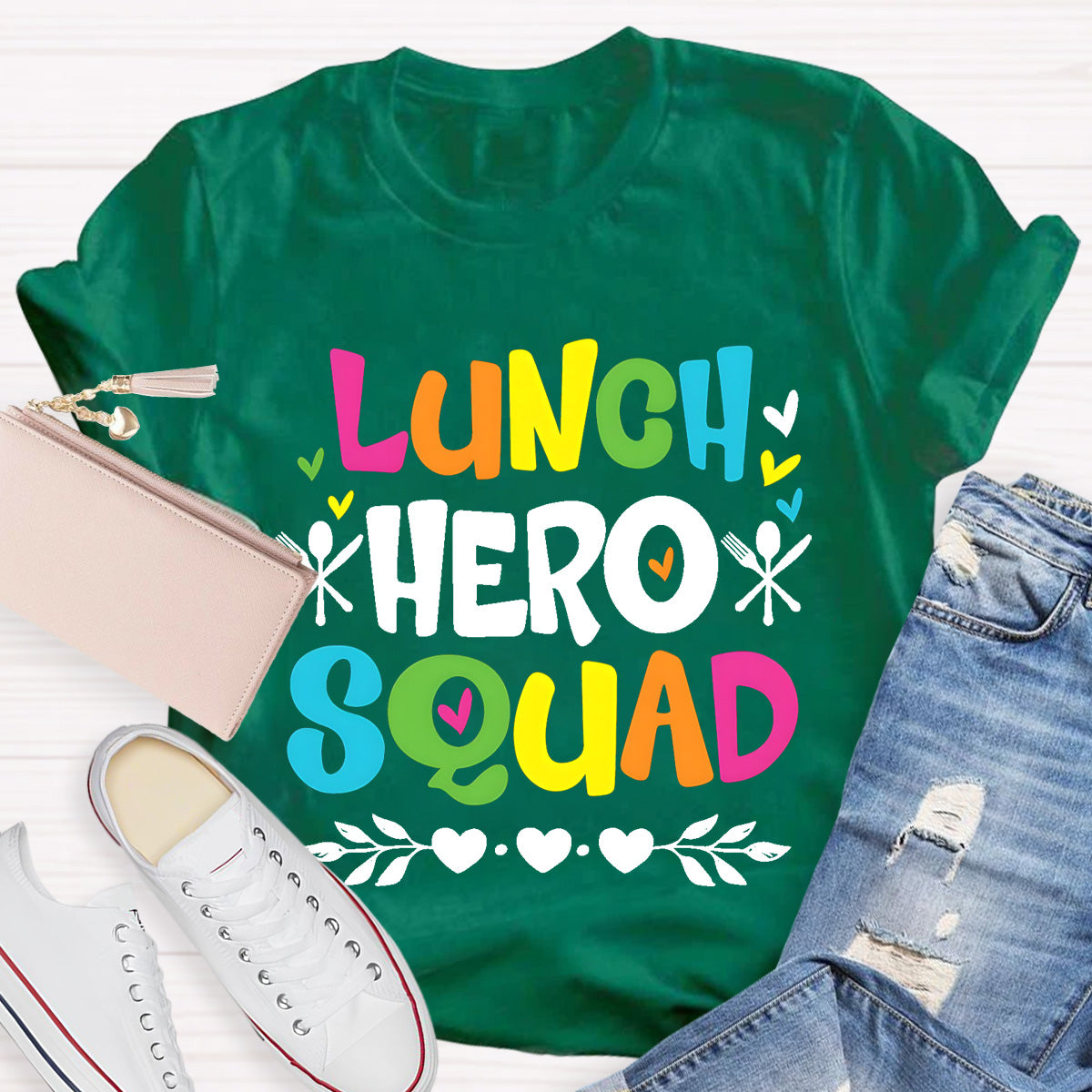 Lunch Hero Squad Teacher T-Shirt