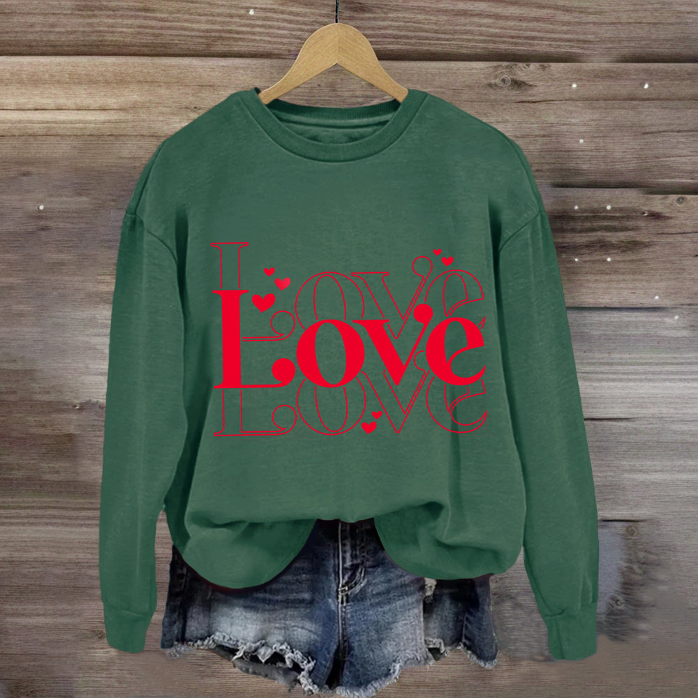 Cute Valentine Heart Sweatshirt