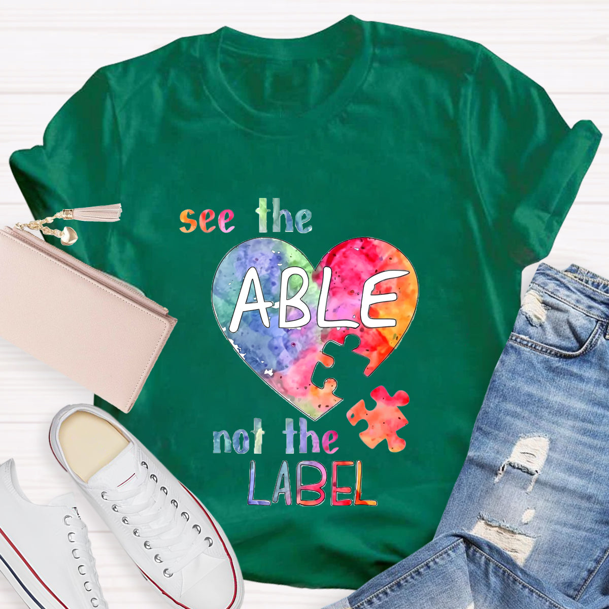 See The Able Not the Label Heart T-Shirt