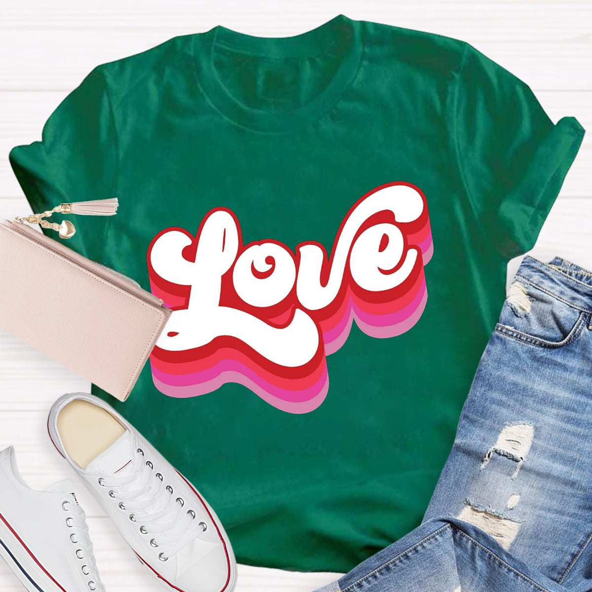 Retro Valentines Love T-Shirt