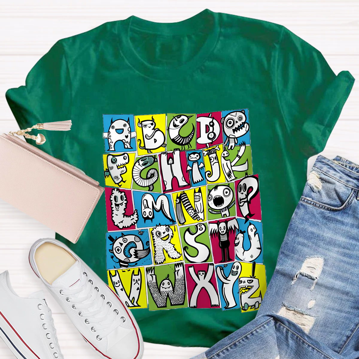 Funny Alphabet Teacher Shirt