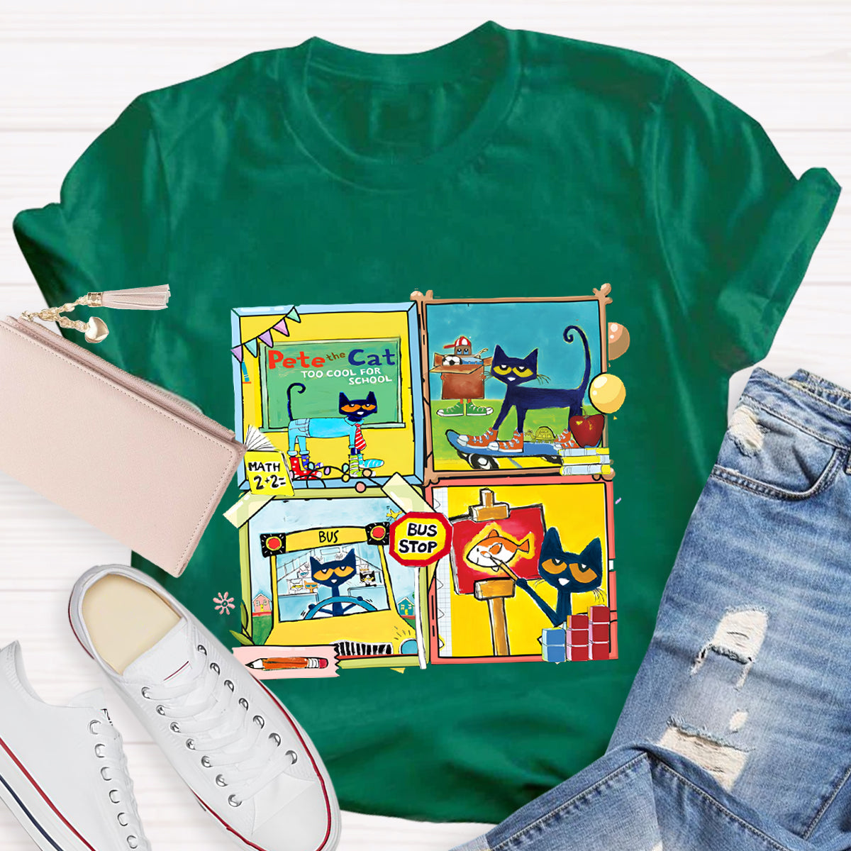 Pete The Cat School  Making Friends And Memories T-Shirt