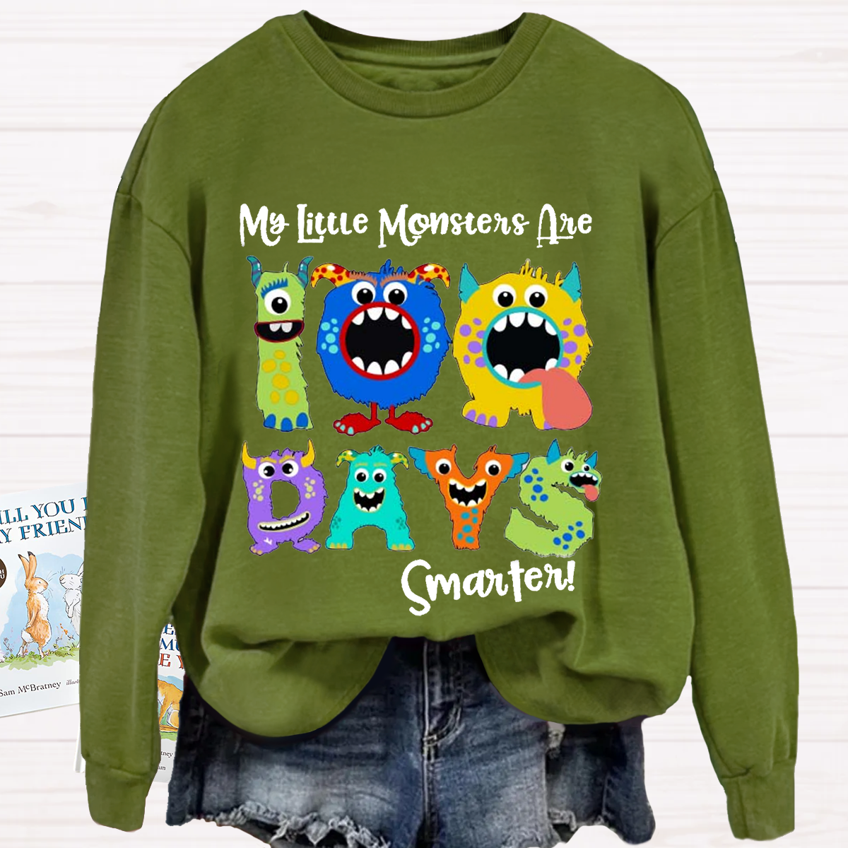 My Little Monsters 100 Days Smarter Sweatshirt